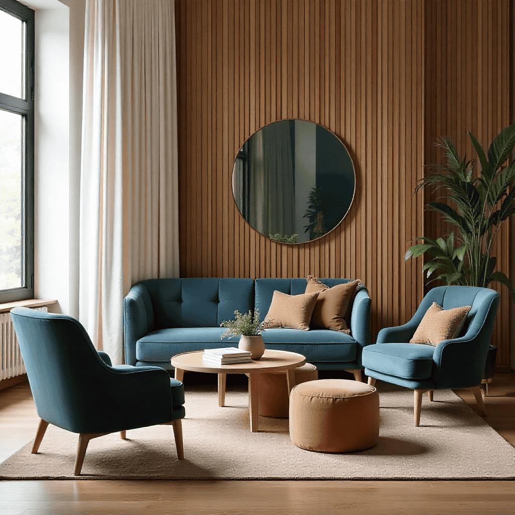 Rento lounge-alue pehmeine kalusteineen